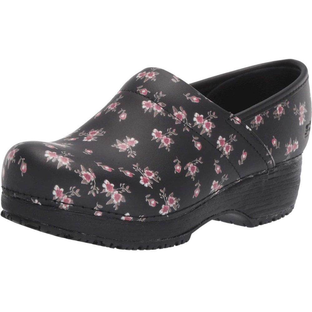 Skechers Work Non-Slip Floral Clogs